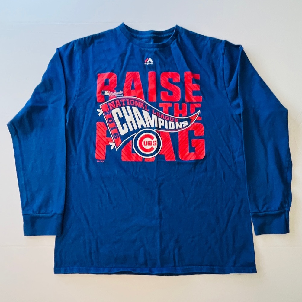Majestic Licensed Cubs 2016 Nationalโ Championship Long Sleeved Tee